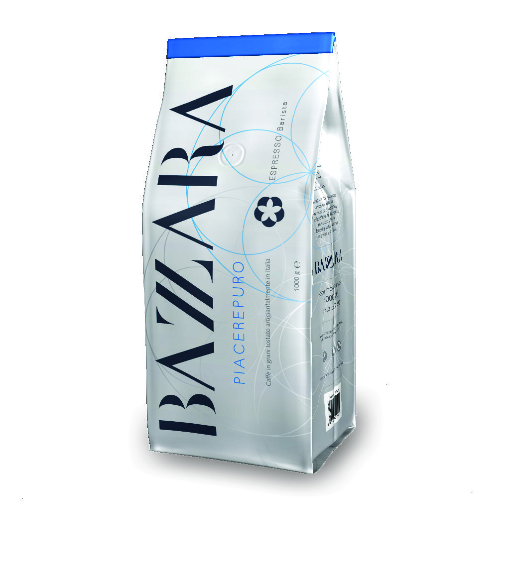 Bazzara Miscela PiacerePuro Cafea Boabe 100% Arabica 1kg Pentru Espresso