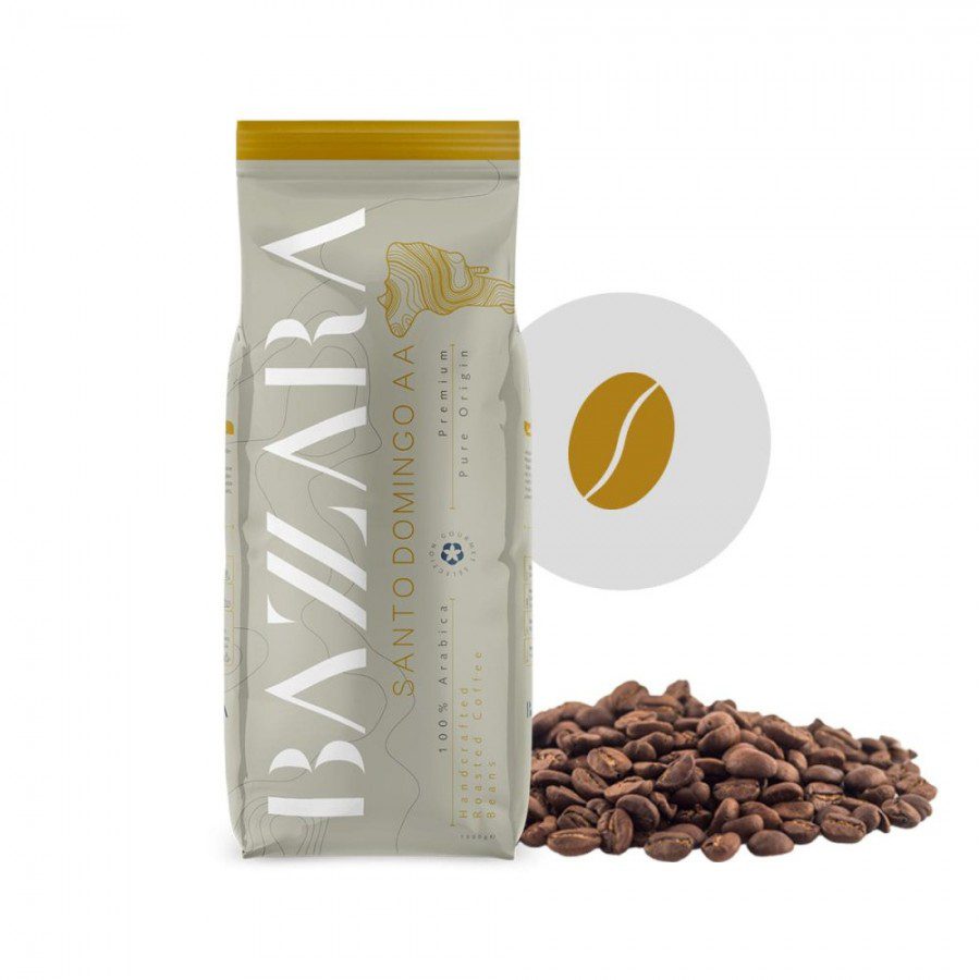 Bazzara Santo Domingo cafea boabe 100% Arabica 1kg produsa in Italia