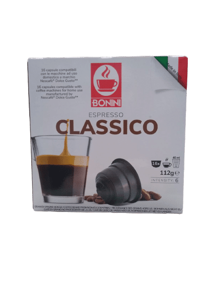 Bonini classico capsule compatibile dolce gusto 16 buc cafea arabica intensitate 6