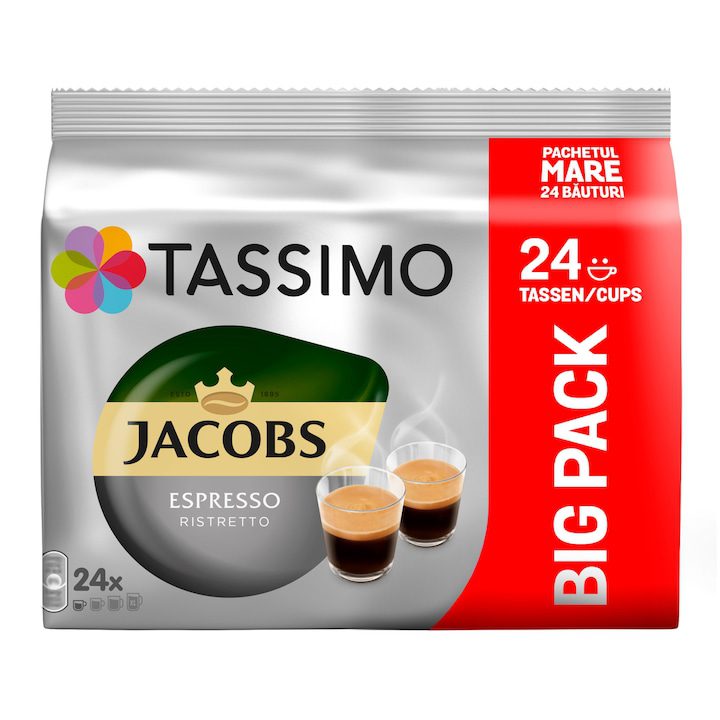 Cafea capsule Jacobs Tassimo Espresso Ristretto 24 buc x50ml