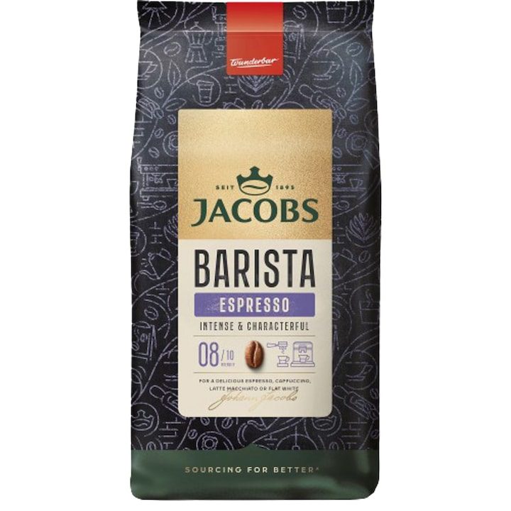 Jacobs Barista Editions Espresso boabe 1kg 100% Arabica prajire intensa