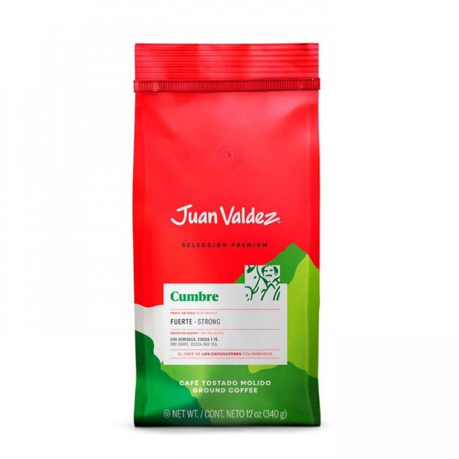 Cafea boabe Juan Valdez Cumbre 454g 100% Arabica Columbia Prajita Natural Aroma Pronuntata