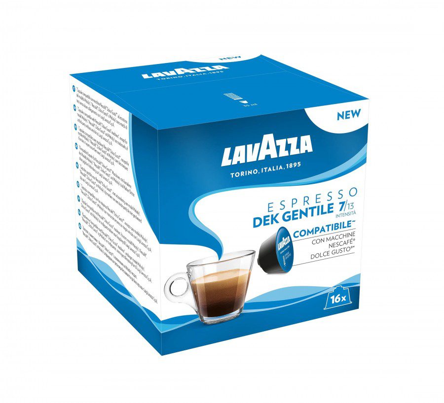 Capsule Lavazza Dek Gentile Dolce Gusto Arabica Robusta Aroma Intens