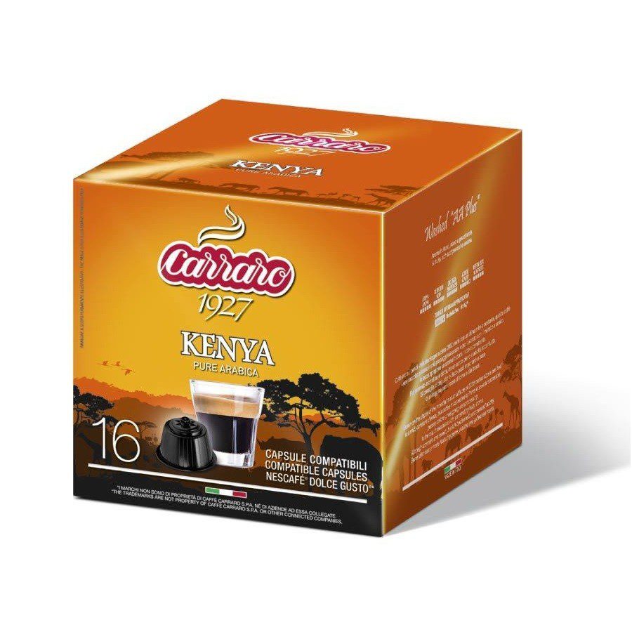 Capsule cafea Carraro Kenya 100% Arabica pentru Dolce Gusto 16 buc