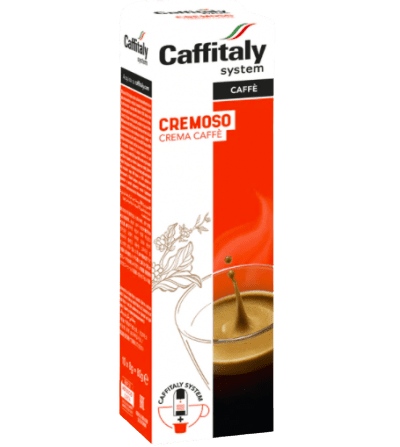 Capsule cafea ECaffe Cremoso 100% Arabica prajire medie compatibile CaffItaly 10 buc