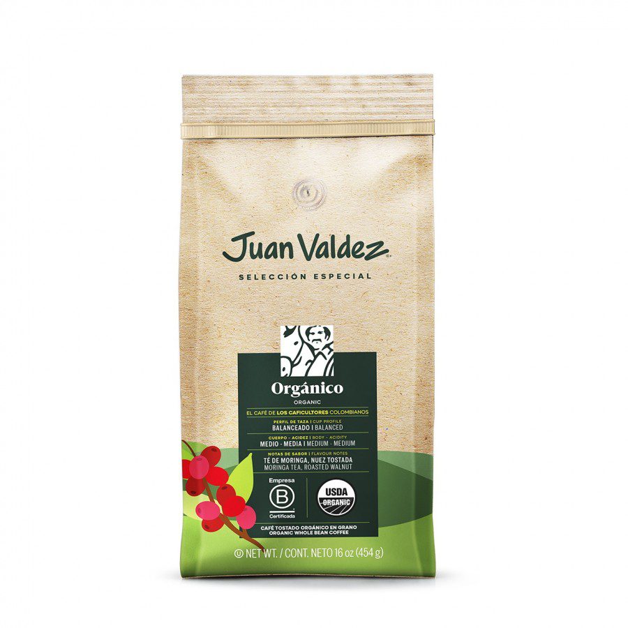 Juan Valdez Cafea Boabe Organico 454g Cultivata Ecologic cu Ingrasaminte Natural