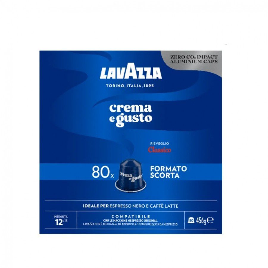 Lavazza Crema e Gusto Classico Capsule Aluminiu Nespresso 80 Buc