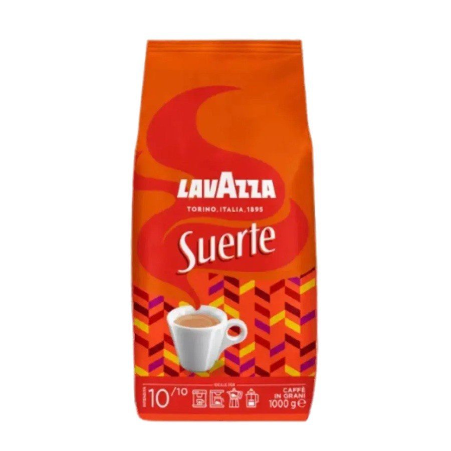Lavazza Suerte cafea boabe 1kg intensitate 10 prajire medie
