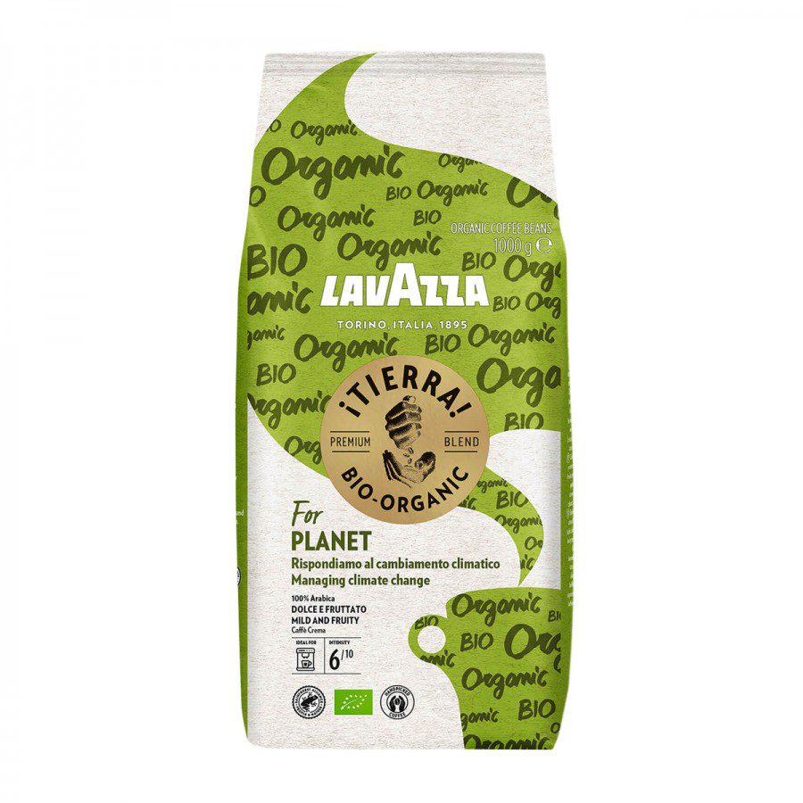 Lavazza Tierra Bio Organic cafea boabe 1 kg Utz Certified proiect sustenabil