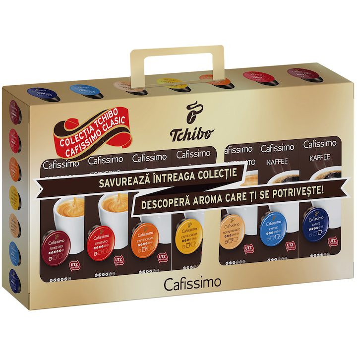 Set 70 Capsule Cafea Tchibo Cafissimo 7 Arome Espresso Lungo 506g