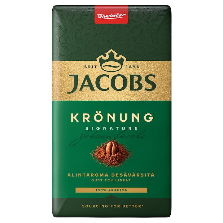 Jacobs Kronung Alintaroma Cafea Macinata Espresso 500g + 250g Pachet Promo