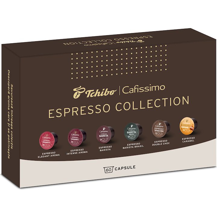 Capsule cafea Tchibo Cafissimo Espresso 6 arome 60 buc 450g