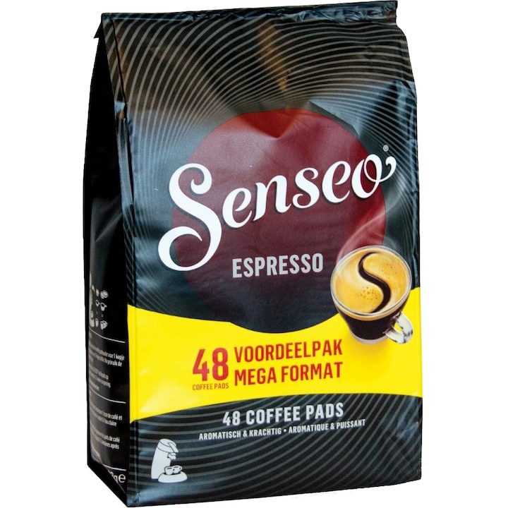 Paduri cafea espresso Philips Senseo cu cafeina 48 bucati 333g compatibile