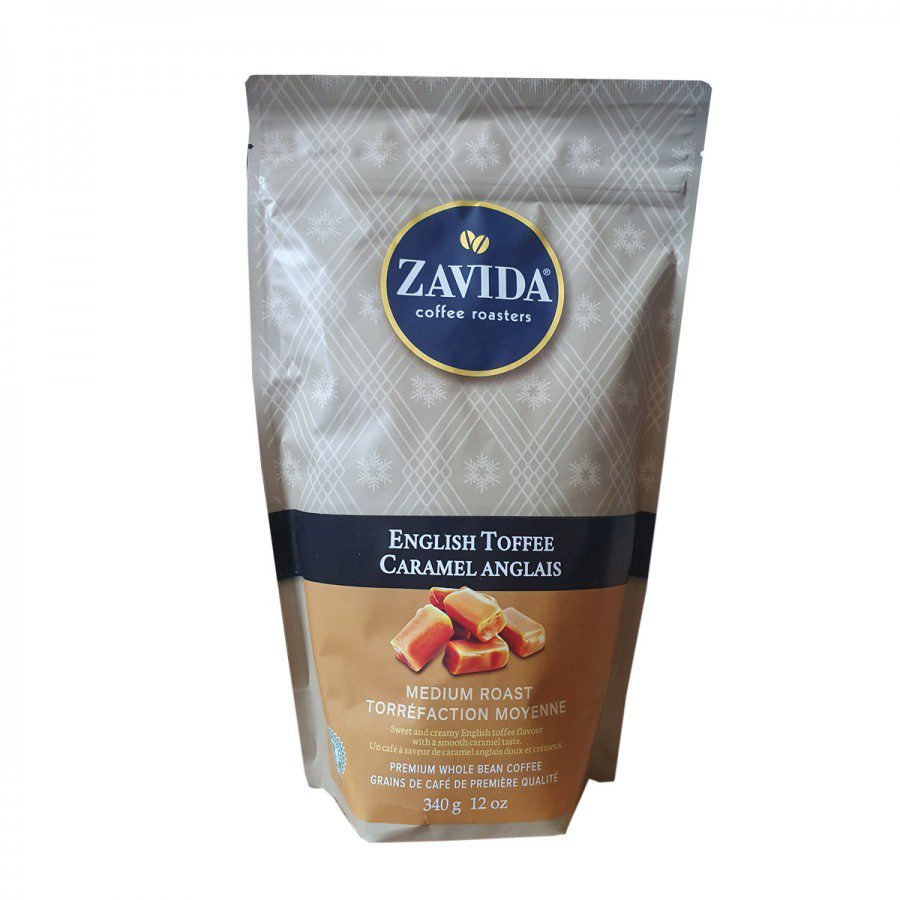 Zavida English Toffee Cafea Boabe 100% Arabica Aroma Caramel 340g