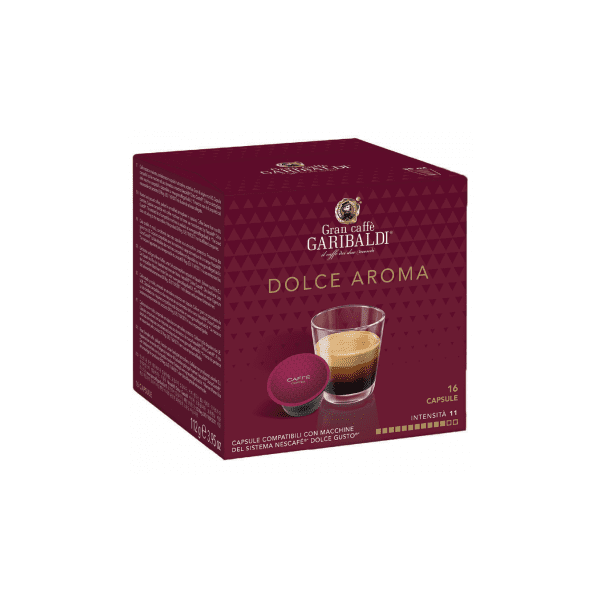 Capsule Cafea Garibaldi Dolce Aroma Compatibile Nescafe Dolce Gusto