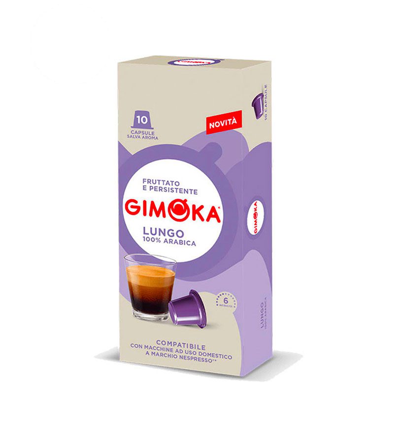 Capsule Cafea Gimoka Lungo Arabica 10 Compatibile Nespresso