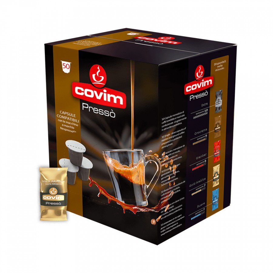 Covim Presso Gold Capsule Arabica 50 Compatibile Nespresso Aciditate Redusa