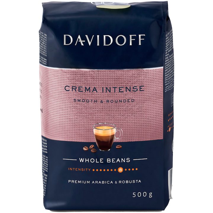 Cafea boabe Davidoff Crema Intense 500g prajire intensa pentru espressor