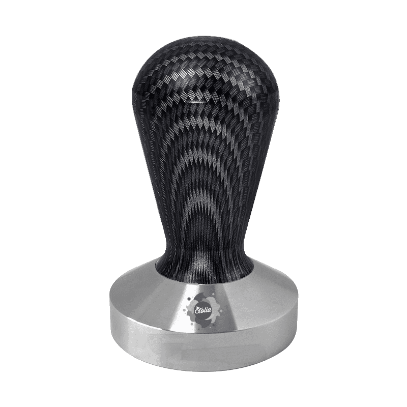 Etolia Tamper Barista din Carbon 58.5mm cu Maner Ergonomic