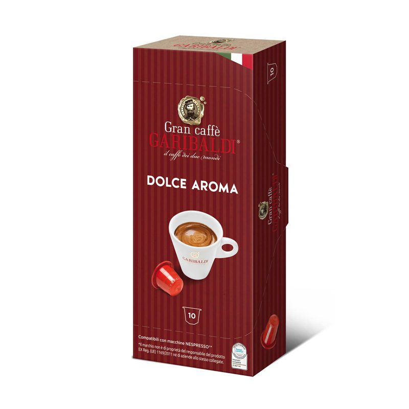 Garibaldi Dulce Aroma 10 Capsule Cafea Compatibile Nespresso