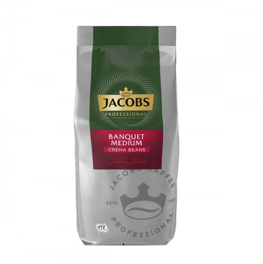 Jacobs Banquet Medium Boabe 1kg Arabica Robusta Blanda Aromata