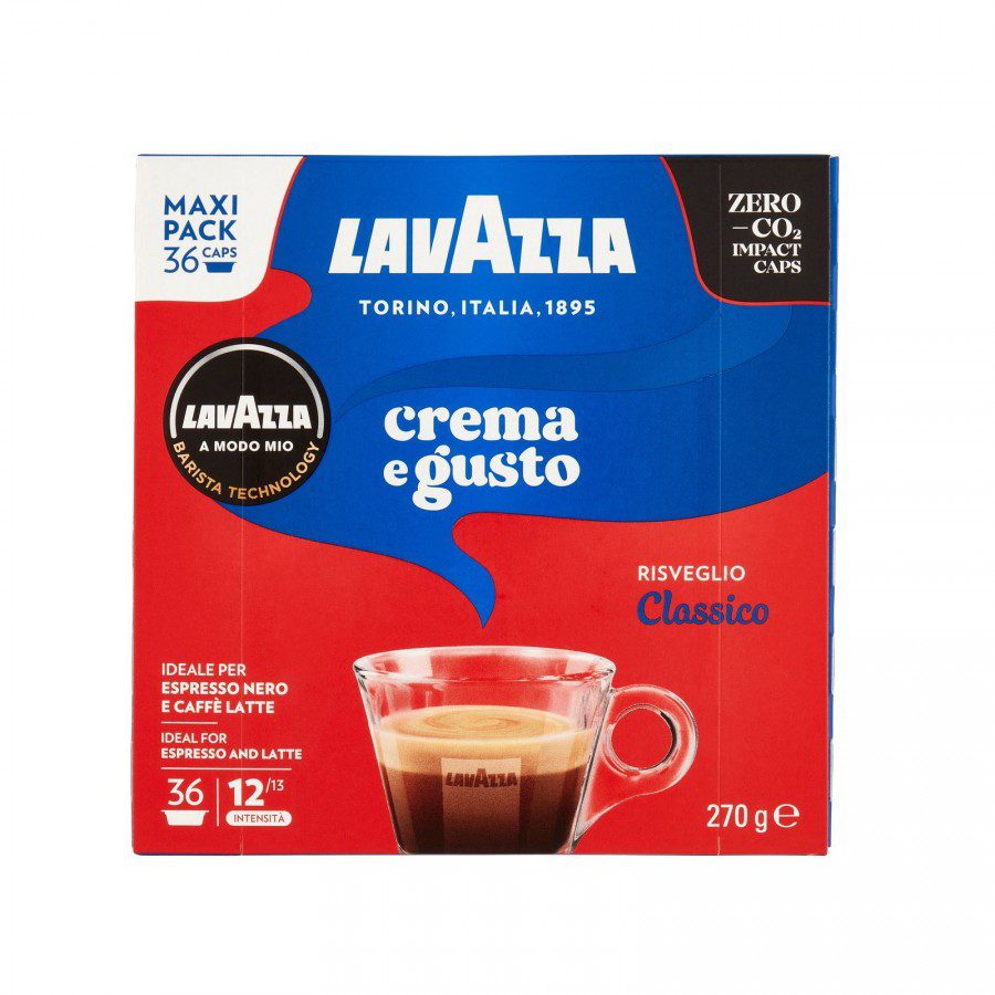 Lavazza A Modo Mio Crema e Gusto Capsule Cafea Arabica Robusta 36 Buc