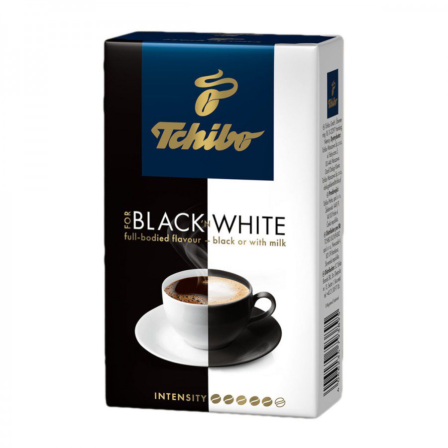 Tchibo Black White Cafea Boabe Arabica si Robusta 1kg Gust Intens