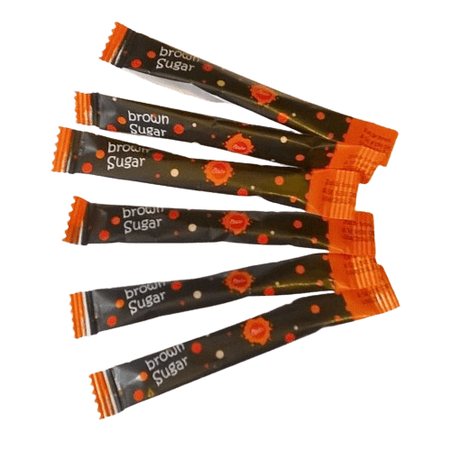 Zahar brun Etolia 100 plicuri pentru cafea si deserturi