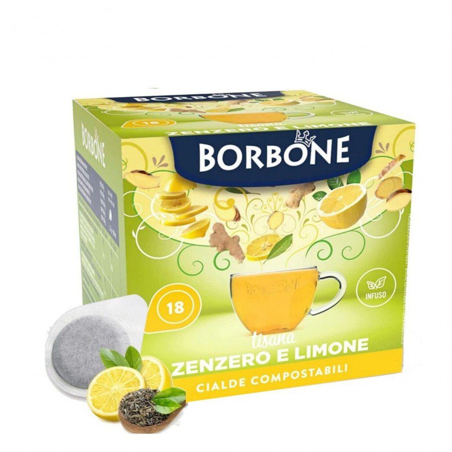 Ceai Borbone Ese Ghimbir si Lamaie 18 Monodoze cu Gust Rafinat