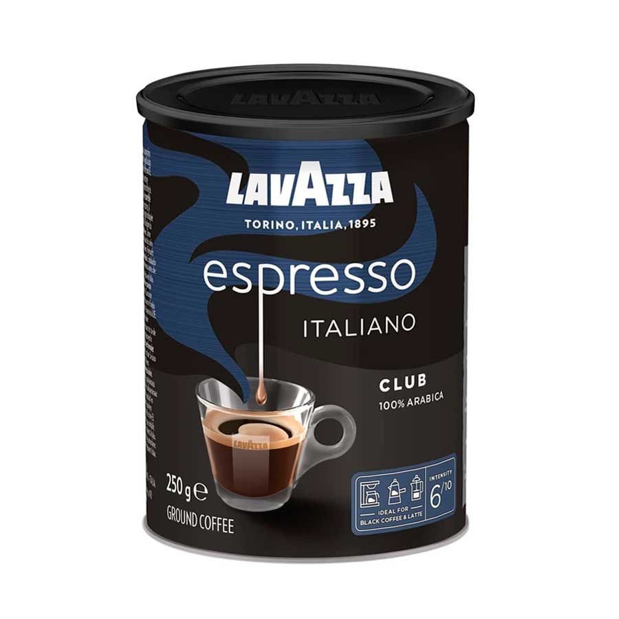 Lavazza Espresso Italiano Club cafea macinata Arabica 100% 250g cutie metalica