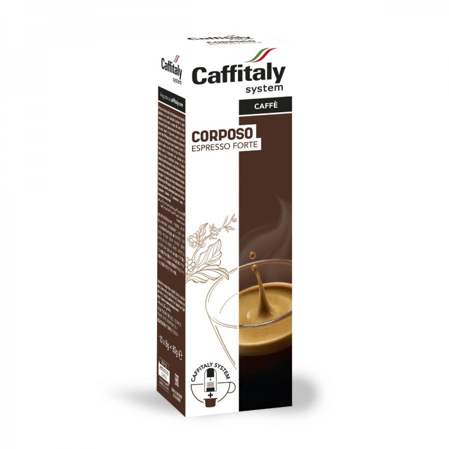 Caffitaly Corposo Espresso Forte capsule cafea intensa 10 bucati