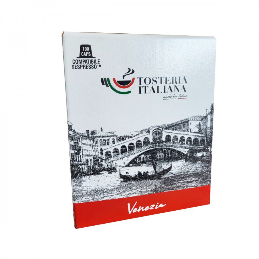 Capsule Tosteria Italiana Venezia pentru Nespresso Robusta Arabica Espresso Intens