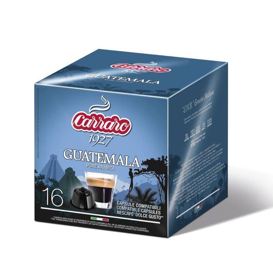 Capsule compatibile Dolce Gusto Carraro Guatemala 16 buc arabica Antigua
