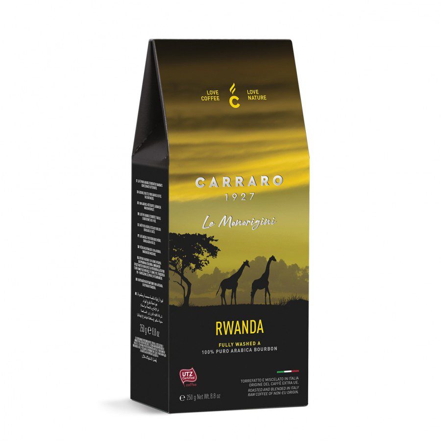 Cafea macinata Arabica Carraro Rwanda Fully Washed A 250g