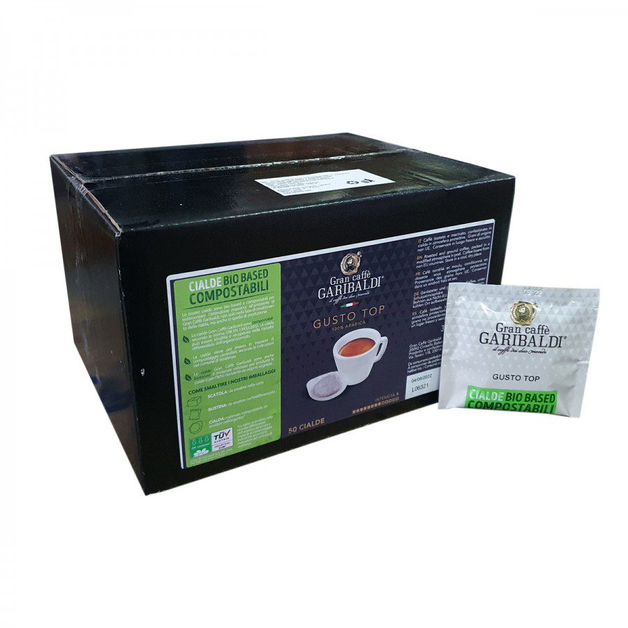 Cafea Garibaldi Gusto Top poduri Ese 44mm 50 buc aroma puternica
