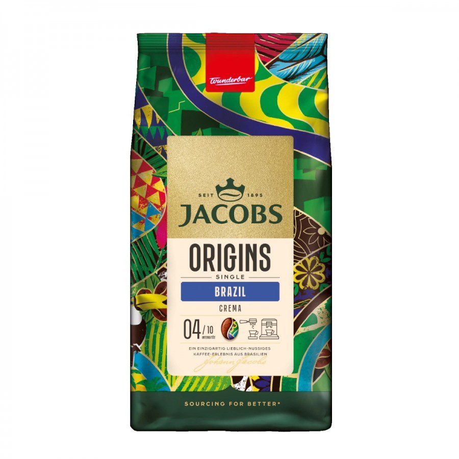 Jacobs Origins Brazil cafea boabe de origine selectie premium 1kg