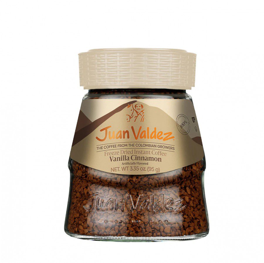 Juan Valdez cafea solubila liofilizata premium vanilie scortisoara 95g