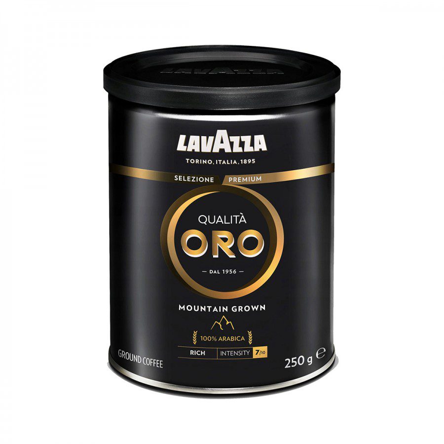 Lavazza Mountain Grown Qualita Oro Cafea Macinata 250g Tin