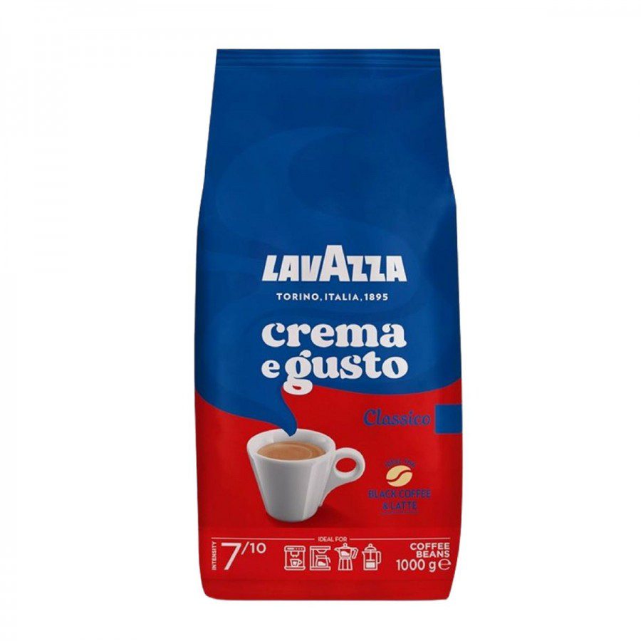 Lavazza Crema e Gusto Classico boabe 1 kg Arabica-Robusta espresso cremos