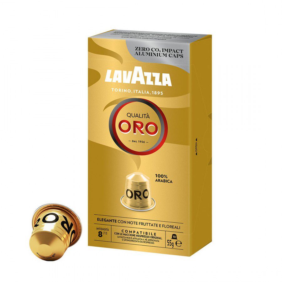 Lavazza Qualita Oro capsule cafea Arabica 100% compatibile Nespresso 10 buc