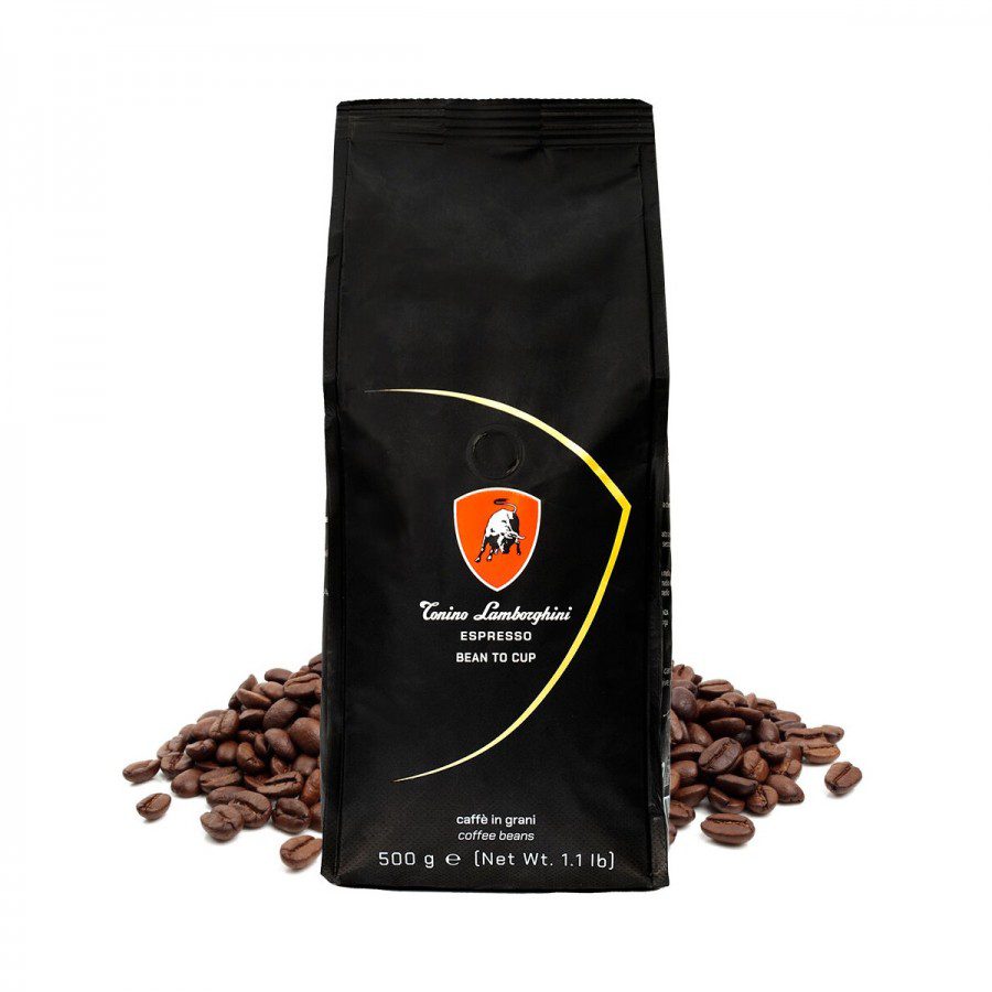Tonino Lamborghini cafea boabe espresso 500g cu arome rafinate de aluna