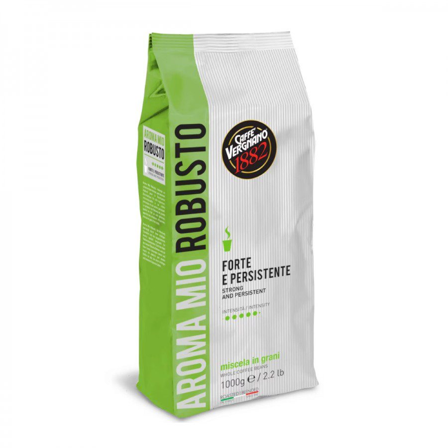Vergnano Aroma Mio Robusto Cafea Boabe cu Note de Ciocolata 1kg