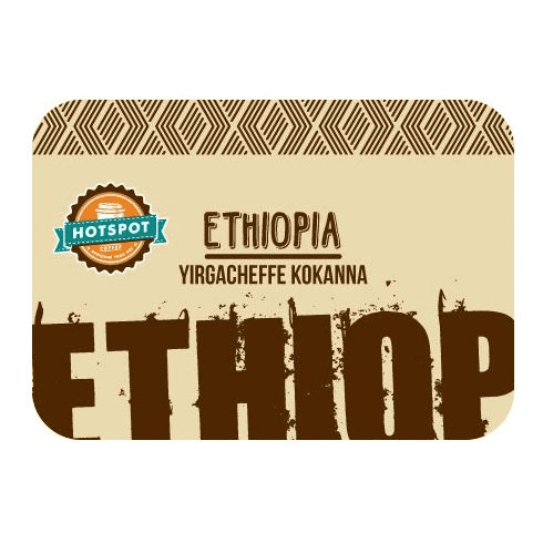 Cafea boabe Hotspot Ethiopia Yirgacheffe Kokanna Microlot 250g cu arome fructate