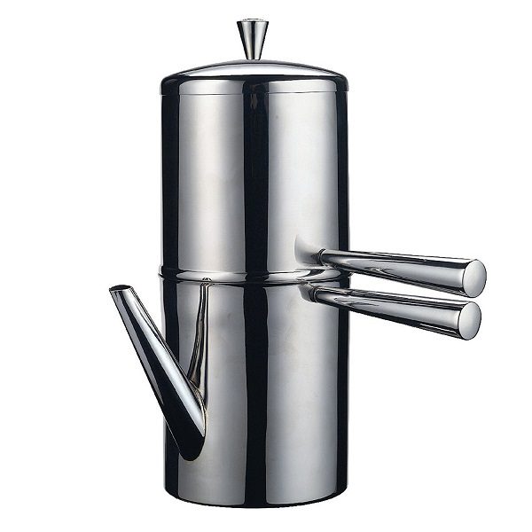 Ilsa cafetiera napoletana inox 250ml pentru cafea italiana autentica