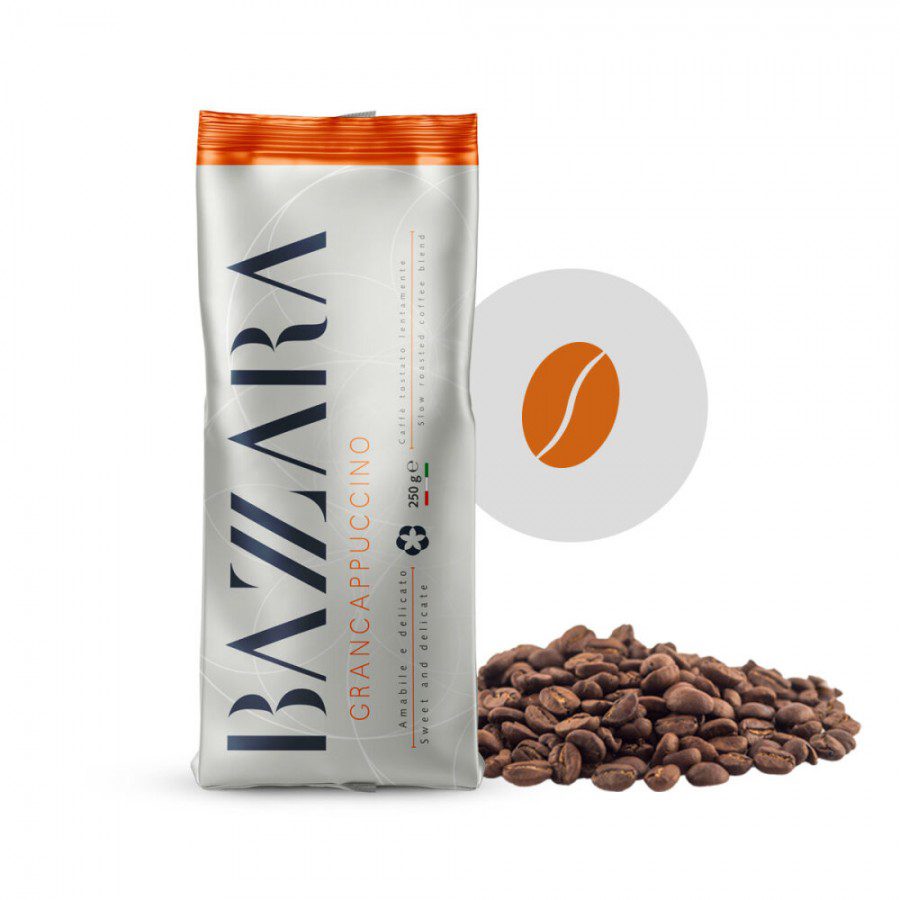 Bazzara Grancappuccino 250g Cafea Boabe Arabica 80% Robusta 20% Blend