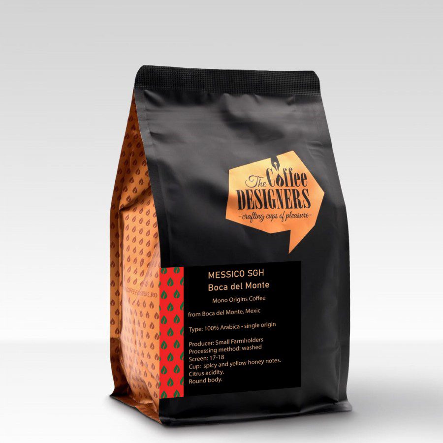 Cafea boabe Arabica Coffee Designers Messico Sgh Boca del Monte 250g