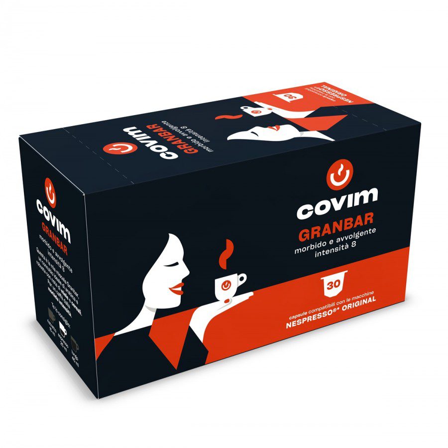 Capsule Nespresso Covim Granbar Espresso Intens 30 Bucati Zi Energica