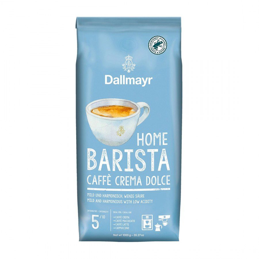Dallmayr Home Barista Caffe Crema Dolce cafea boabe 1kg gust delicat si crema densa