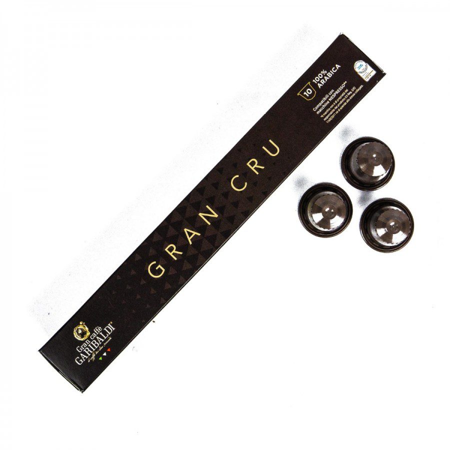 Capsule cafea Garibaldi Gran Cru arabica pentru espresso Nespresso 10 buc