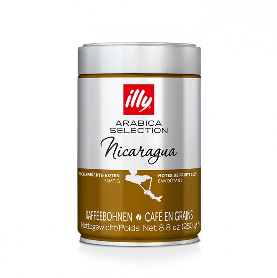 Illy Arabica Nicaragua Boabe Cafea cu Note de Nuci 250g